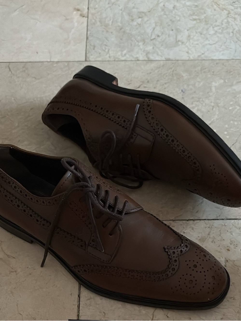 Tod’s US 7.5 UK 6.5 EU 40 Classic Brown Leather Men's Dress Shoes